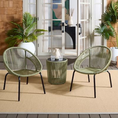 SAFAVIEH Outdoor Living Otto 3-piece Set - 27"W x 30"D x 31"H