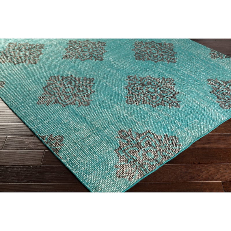 Crediton Hand-knotted Contemporary Wool Area Rug