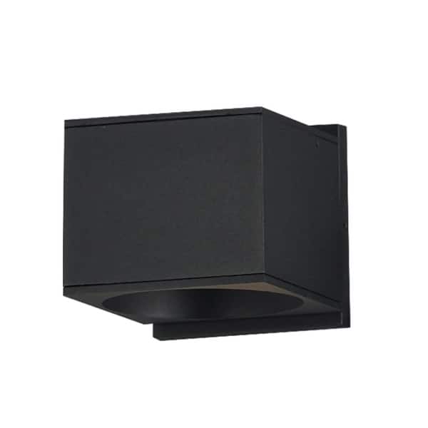 slide 2 of 4, Maxim 86215 Stout 5" Tall LED Outdoor Wall Sconce - 3000K, 1650 Black