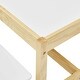 preview thumbnail 3 of 5, MUSEHOMEINC Wooden 3 In 1 Kids Toddlers Activity Play Table and Bench Chair Set - 35.43 x 21.02 x 19.02 inches