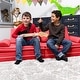 preview thumbnail 15 of 33, Playscape Deluxe Plush Velvet Kids 6 Piece Modular Couch / Playset
