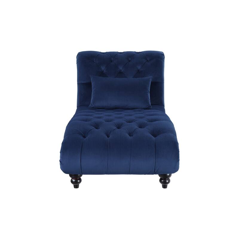 Emilio Blue Velvet Tufted Living Room Set
