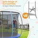 preview thumbnail 4 of 16, 12FT Trampoline, Recreational Trampolines with Enclosure Net and Ladder