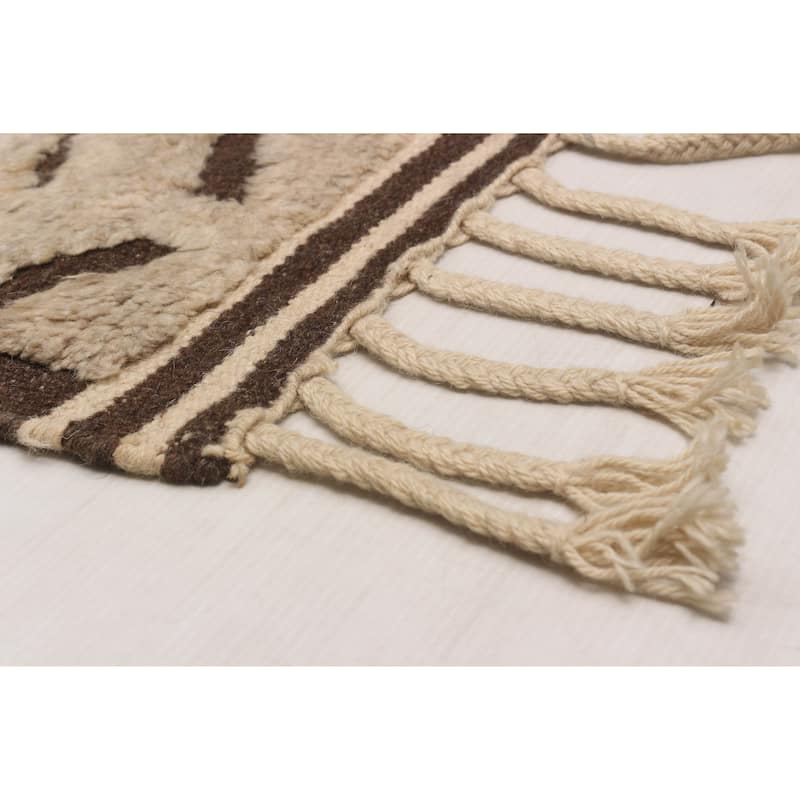 ECARPETGALLERY Hand-knotted Tangier Ivory Wool Rug - 8'4 x 12'0