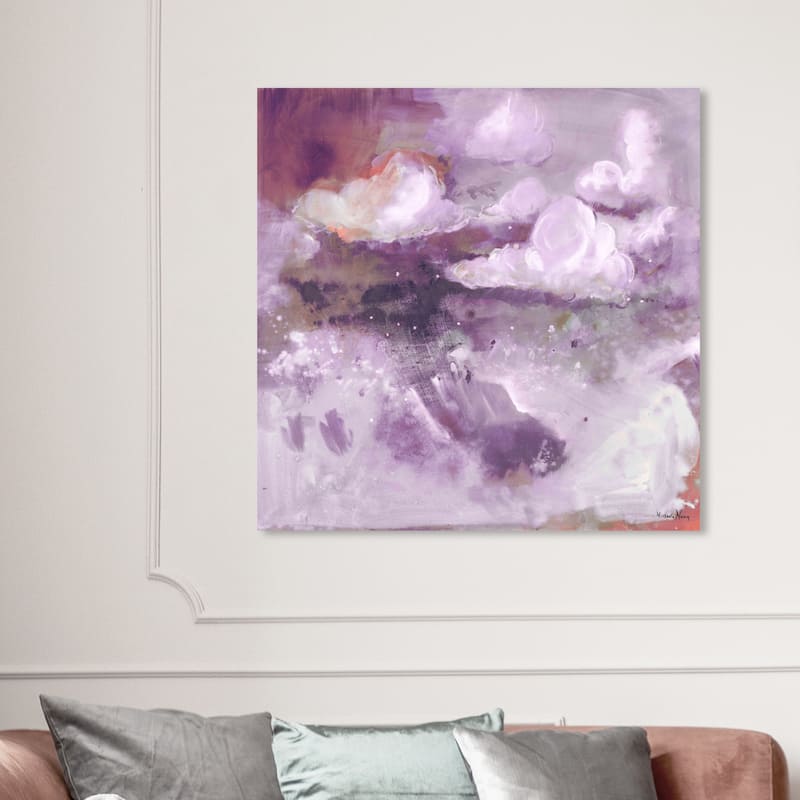 Wynwood Studio Abstract Michaela Nessim - A Cure for Dreamers Lilac Purple and Modern & Contemporary Wall Art Canvas Print - 40 x 40