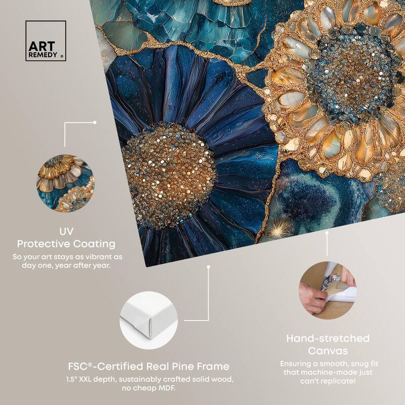 Opulent Geode I Canvas by Art Remedy, Gallery Wrapped