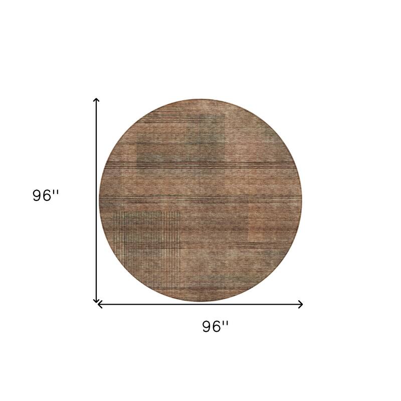 HomeRoots Striped Transitional Rectangle Outdoor Rug