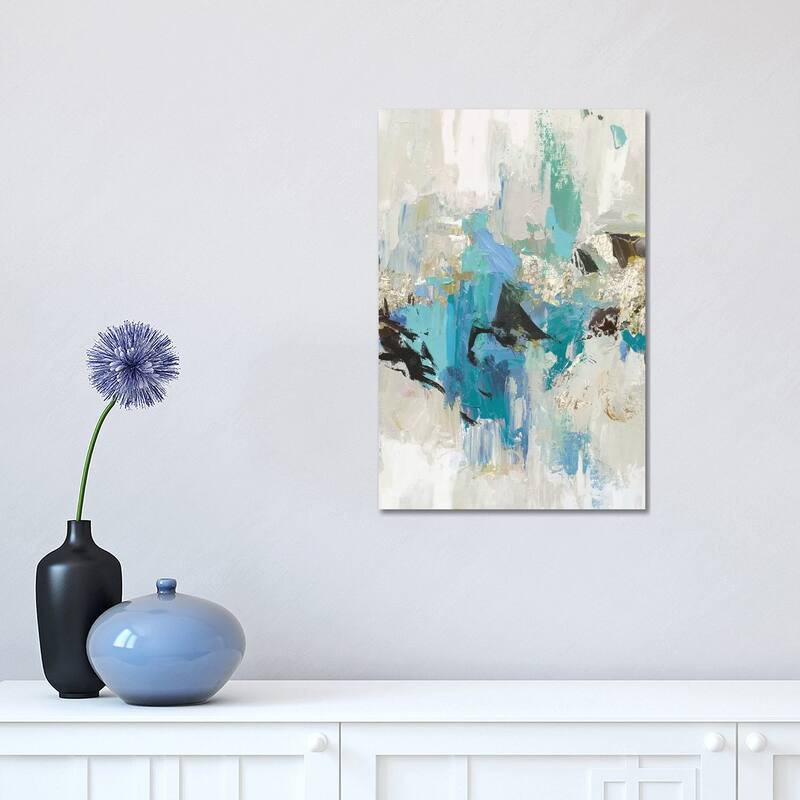iCanvas "Blue Silver I" by Tom Reeves Canvas Print - 18x12x1.5
