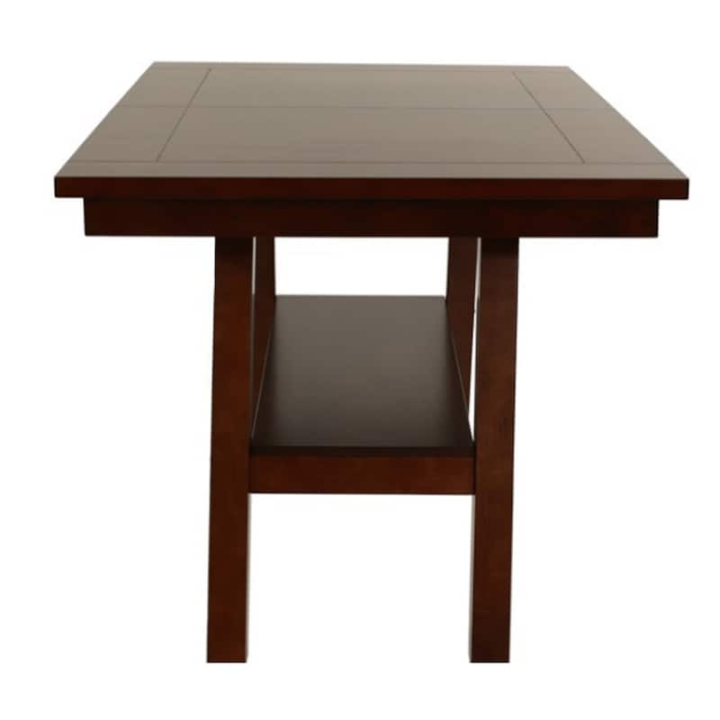 Rubber Wood Counter Height Table In Brown