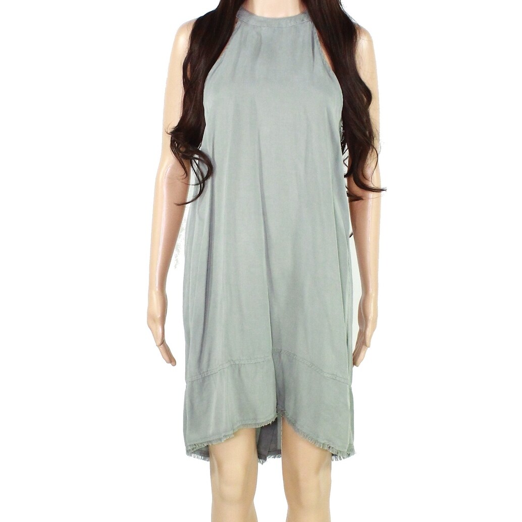Shop Cloth Stone Womens Shift Dress Green Size Small S Button