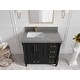 preview thumbnail 92 of 128, Willow Collections 36 in x 22 Aberdeen Freestanding Left Offset Sink Bathroom Vanity with Quartz or Marble Countertop