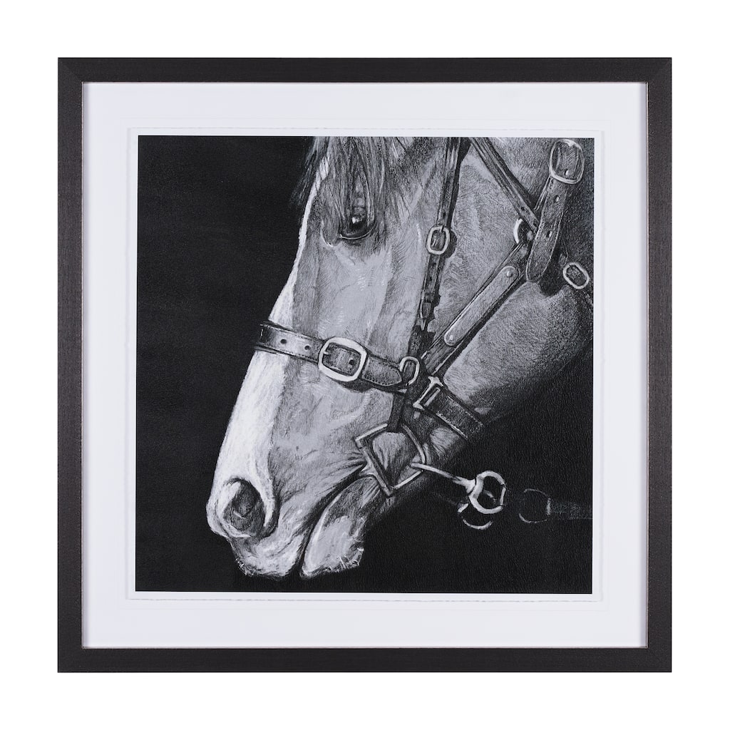 Equestrian Portrait Framed Art Print