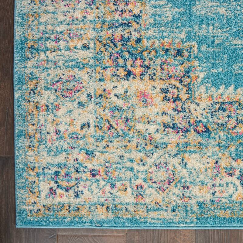 Porch & Den Dobbin Vintage Persian Medallion Farmhouse Area Rug