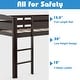 preview thumbnail 29 of 31, Costway Twin Low Loft Bunk Junior Bed Bedroom Wooden Guard Rail Ladder