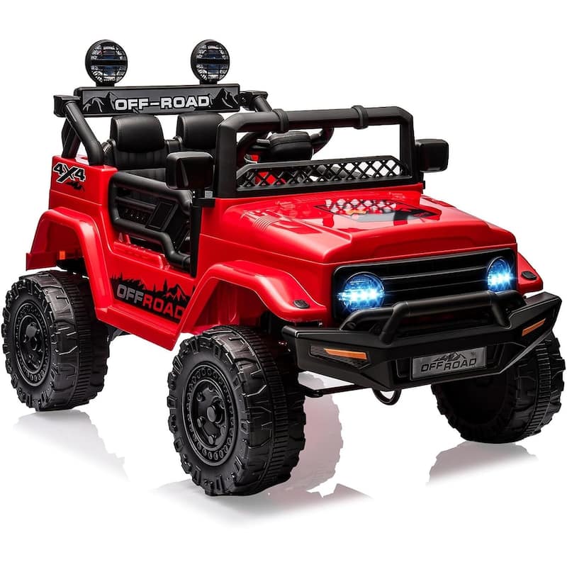 24v Kids Electric Ride-on Car 2-Seater, Off-Road Vehicle - Red
