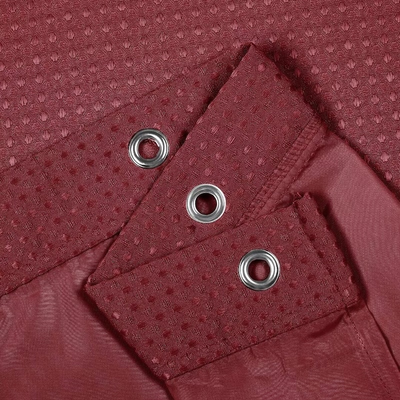 Waffle Weave Shower Curtain with Snap-in Liner 12 Hooks Included