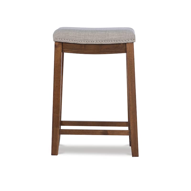 Linon Willamette Rustic Backless Counter Stool