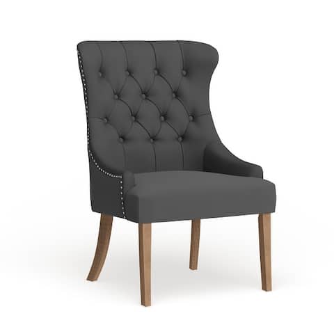 Kimpton Upholstered Button-tufted Wingback Chair by iNSPIRE Q Artisan