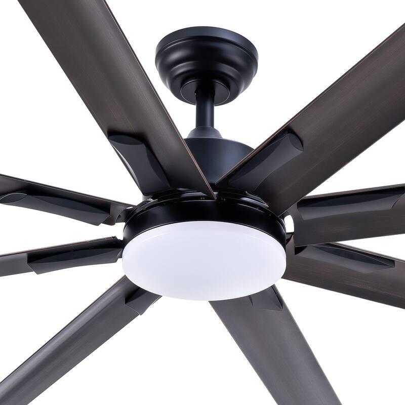 CO-Z 72" 6 - Blade Aluminum LED Ceiling Fan with Dimmable Light and Remote for Great Room
