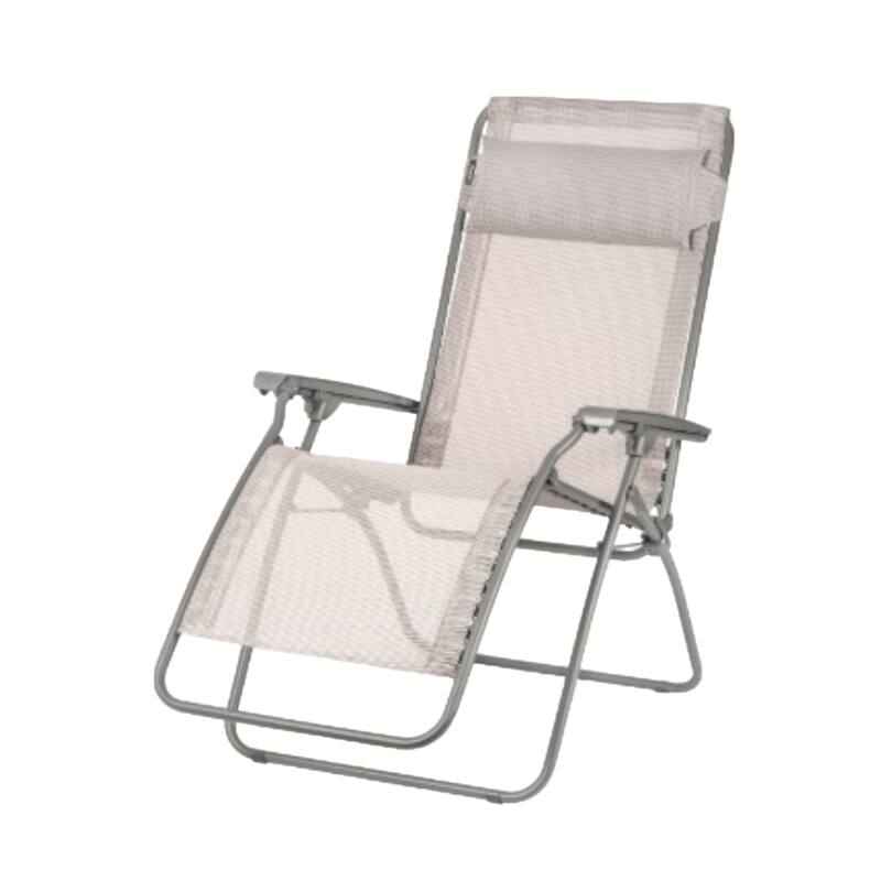 27 Inch Zero Gravity Chair with Cushion for Patio Garden or Poolside - 26.8” x 64.2” x 44.9”