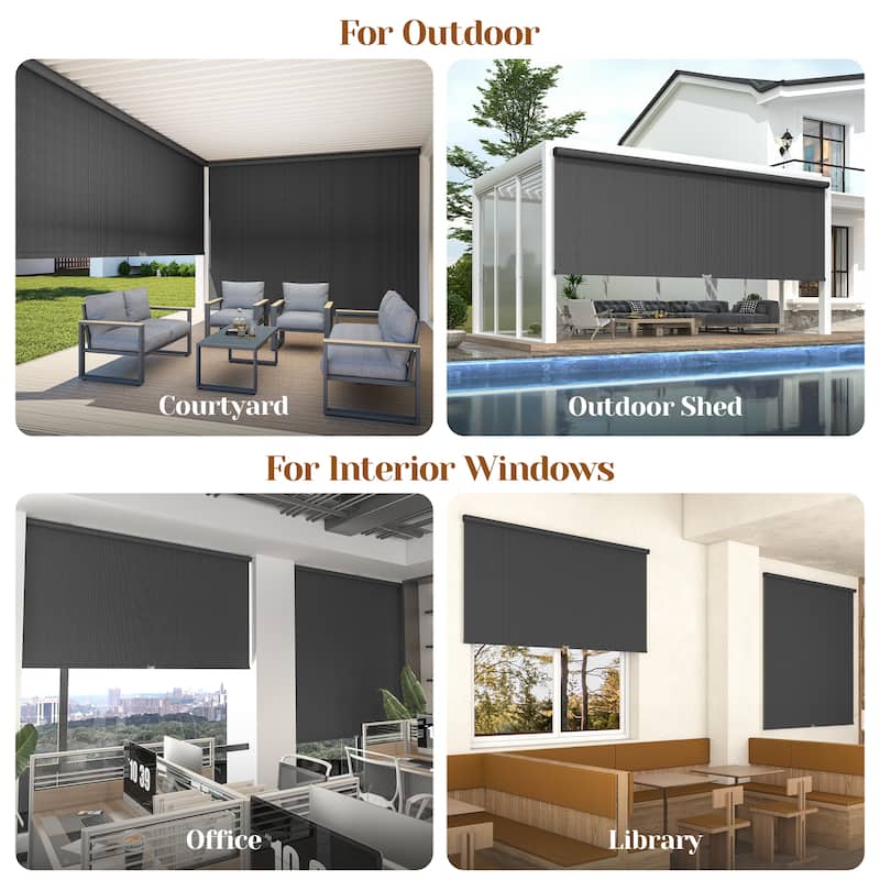 6' x 8' Outdoor Roller Shades