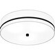 preview thumbnail 3 of 5, Belotte 3-Light Matte Black Flush Mount Light