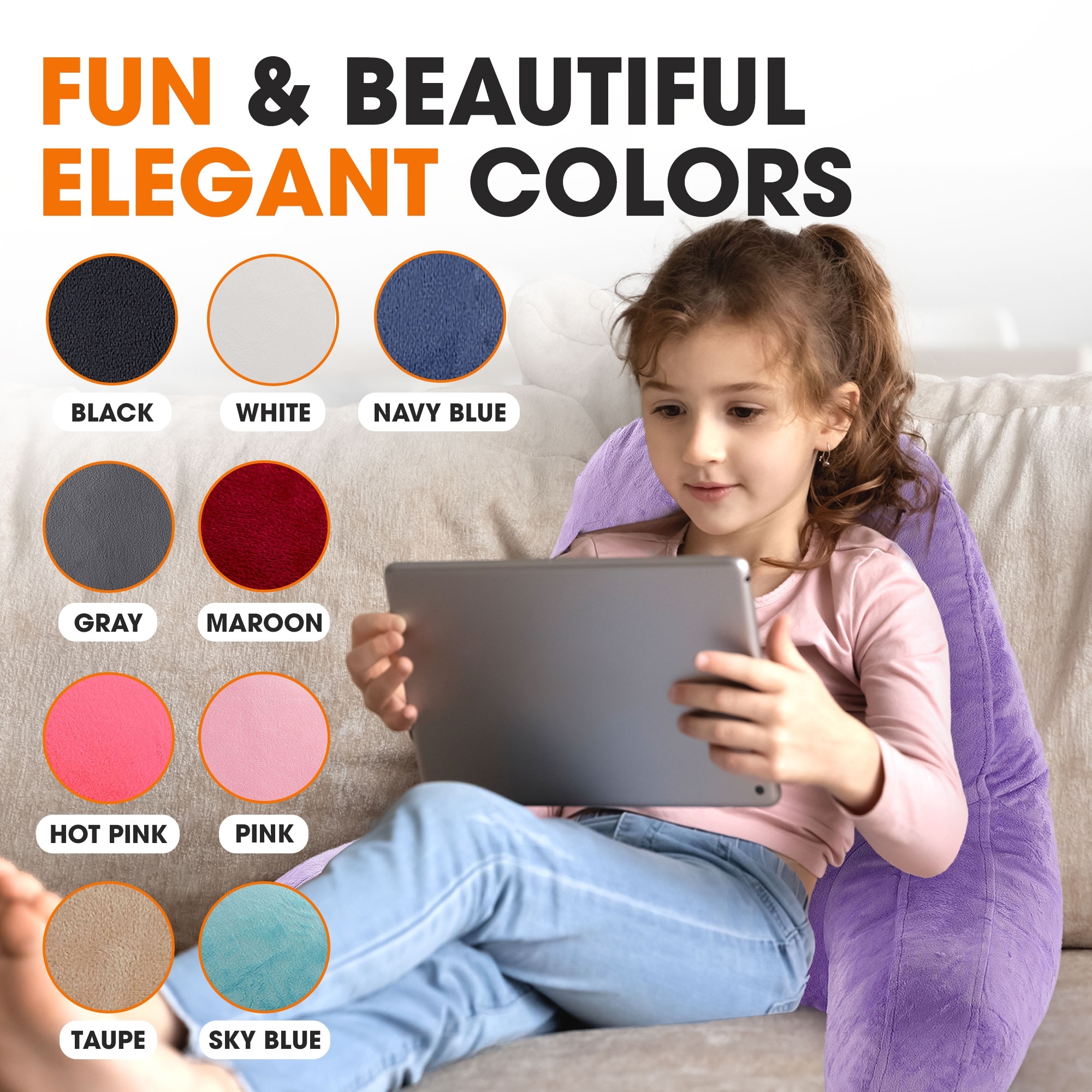 Girls backrest pillow clearance