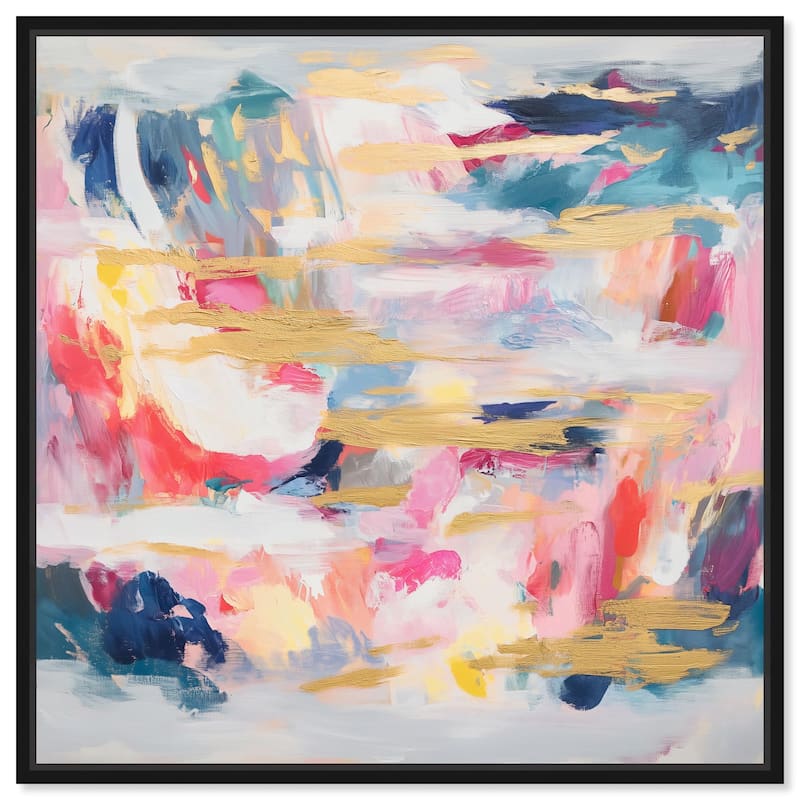 Balipink III Canvas by Art Remedy - Black - 24" x 24"
