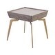 preview thumbnail 1 of 3, Elk Home 164-002 Larocca Accent Table in Soft Gold and Grey Birch Veneer