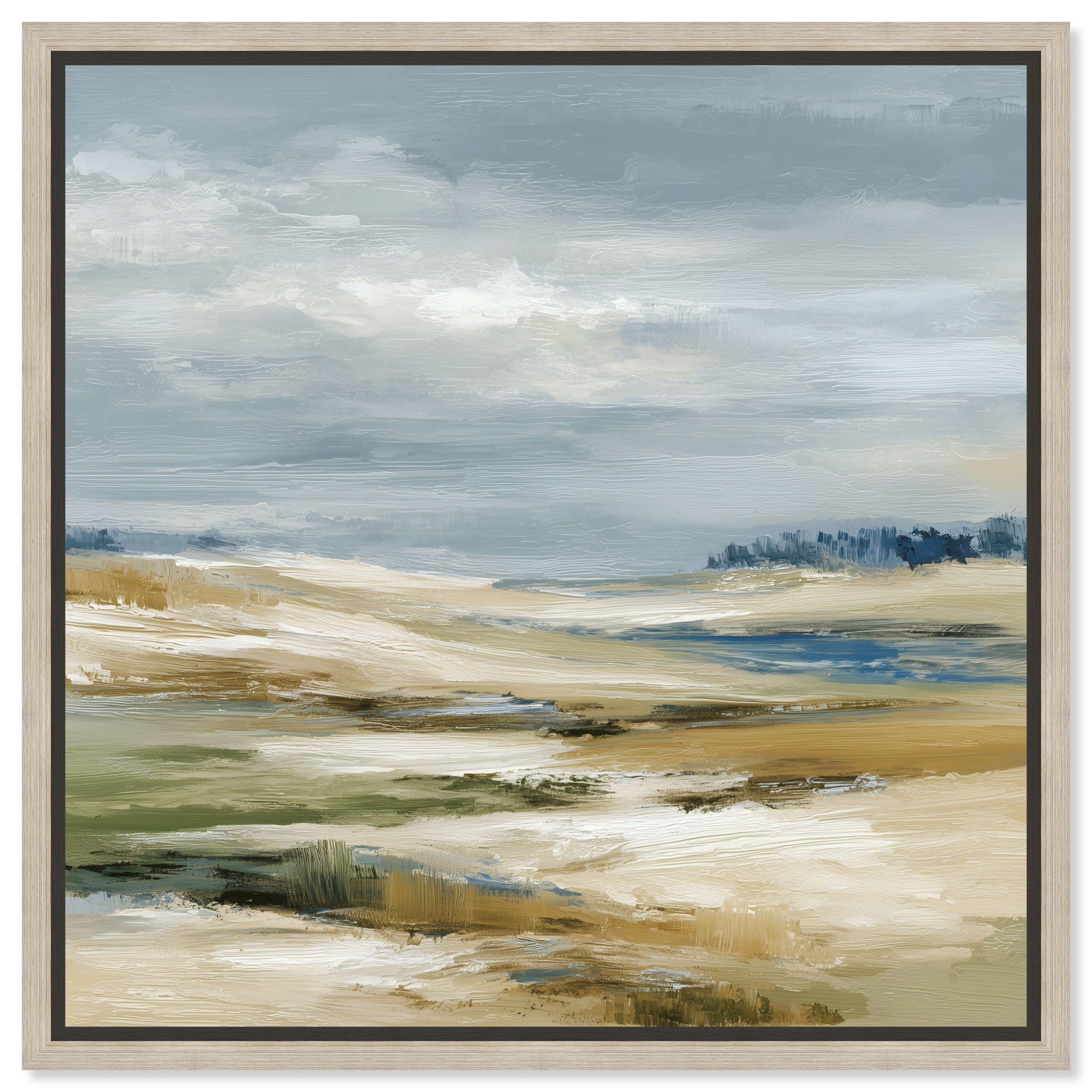 Quiet Morning Landscape Wall Decor Framed Canvas Print by Art Remedy