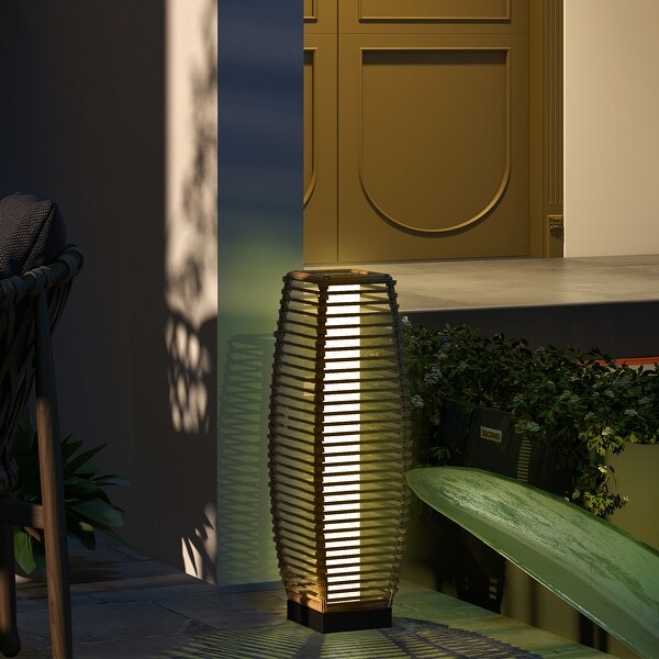 Rattan garden lights outlet