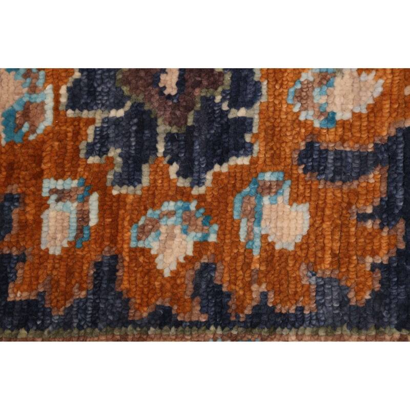 ECARPETGALLERY Hand-knotted Modern Oushak Navy Wool Rug - 8'3 x 9'11