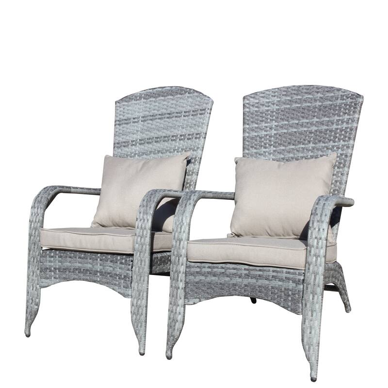 Vintage 2 Piece Outdoor Gardens Lounge Chair for Lawn, Balconies & Poolside