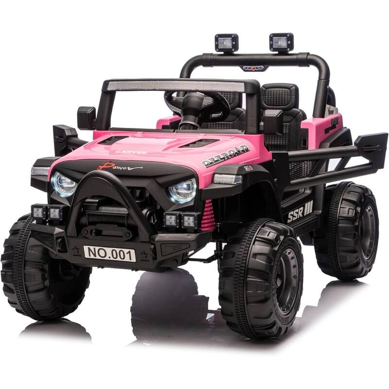 12V Electric Ride On Car Toy for Kids Toddlers Age 3-8 Best Gift, Pink - Pink