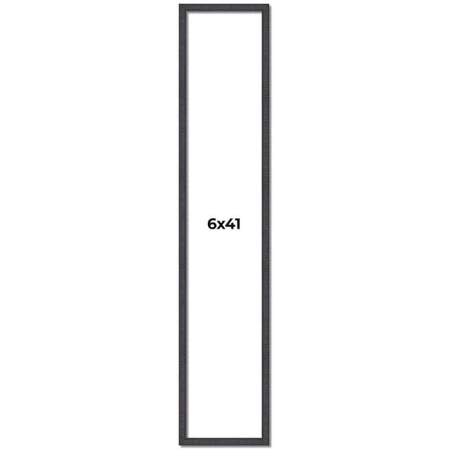 6x41 Frame Brown Solid Wood Picture Frame - Complete Modern Photo