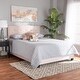 preview thumbnail 11 of 16, Caprice Modern Glam Velvet Fabric Upholstered Panel Bed