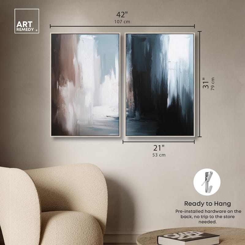 Chiaroscuro Canvas Set of 2 by Art Remedy