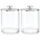 preview thumbnail 33 of 37, mDesign Round Storage Apothecary Canister for Bathroom, 2 Pack