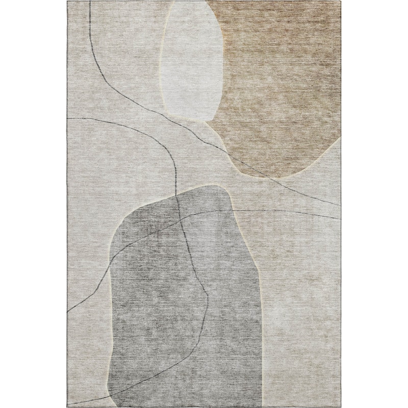 Premium Washable Super Soft Abstract Mod Mayfield Rug