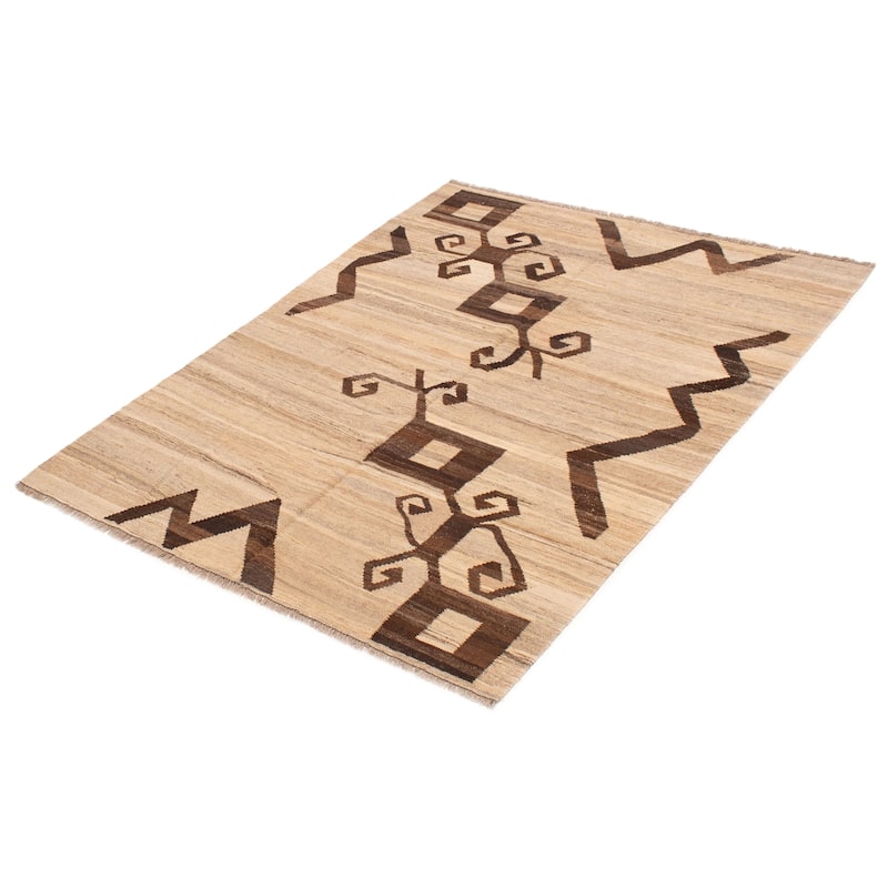 Sivas Beige Kilim 5'1" x 6'7" - 5'1 x 6'7