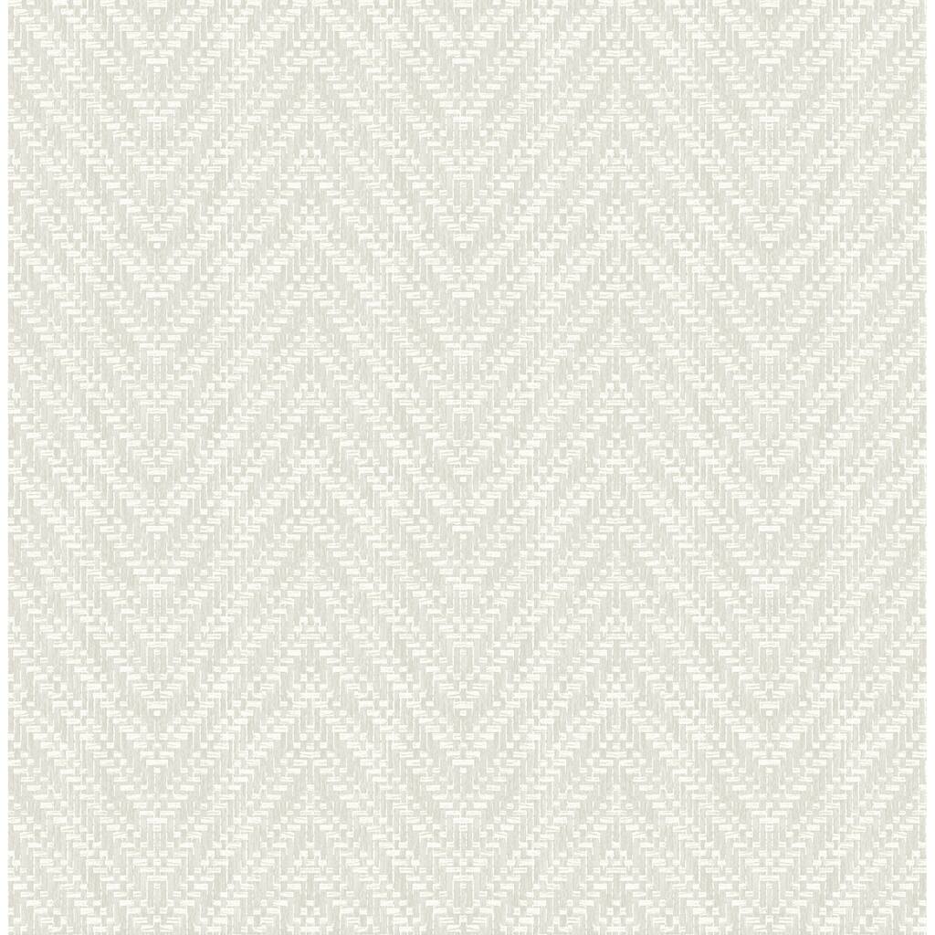 A-Street Prints Glynn Silver Chevron Wallpaper