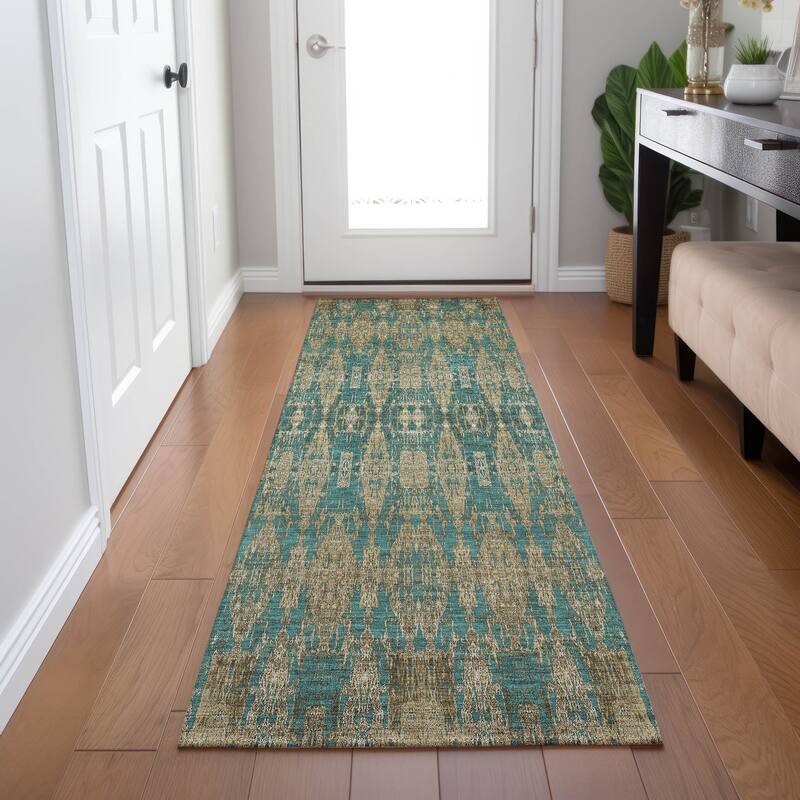 Machine Washable Indoor/ Outdoor Chantille Moroccan Boho Rug