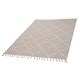 preview thumbnail 2 of 13, LOOM & LUXE Collection Ivory/Trellis Indoor/Outdoor Area Rug