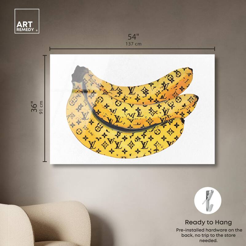 Fashion Bananas Acrylic by Art Remedy, Ready to Hang