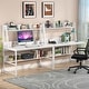 preview thumbnail 8 of 39, 47" Computer Desk with Hutch and Bookshelf