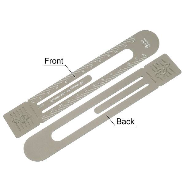 Bookmark Measuring Straight Ruler Both Sides Scale Bookmark Measuring Tool - Bed Bath ...