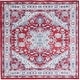 preview thumbnail 41 of 115, SAFAVIEH Brentwood Vessie Traditional Oriental Rug 6'7" x 6'7" Square - Red/Ivory