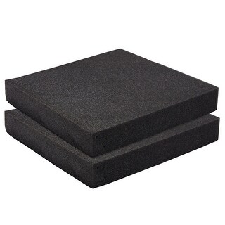 2 Pack Black Customizable Polyurethane Foam Pads for Packing and Crafts ...
