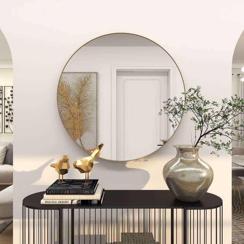 Multiple Frame Finishes / Sizes Modern Contemporary Round Wall Mirrors