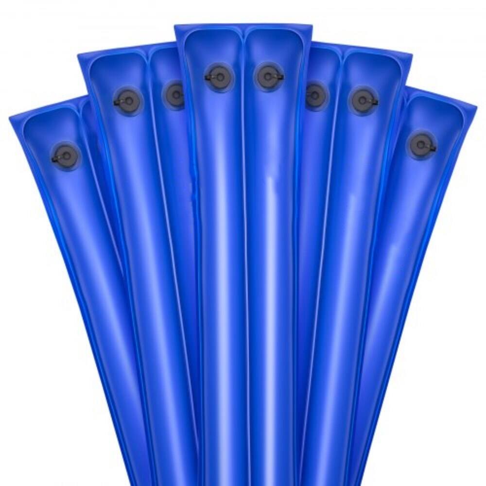 5-Piece 10 Feet Thick PVC Pool Cover Water Bags with Leak-Proof Caps and 26 Gauge Double-Chamber - 118.11 x 11.81 inch